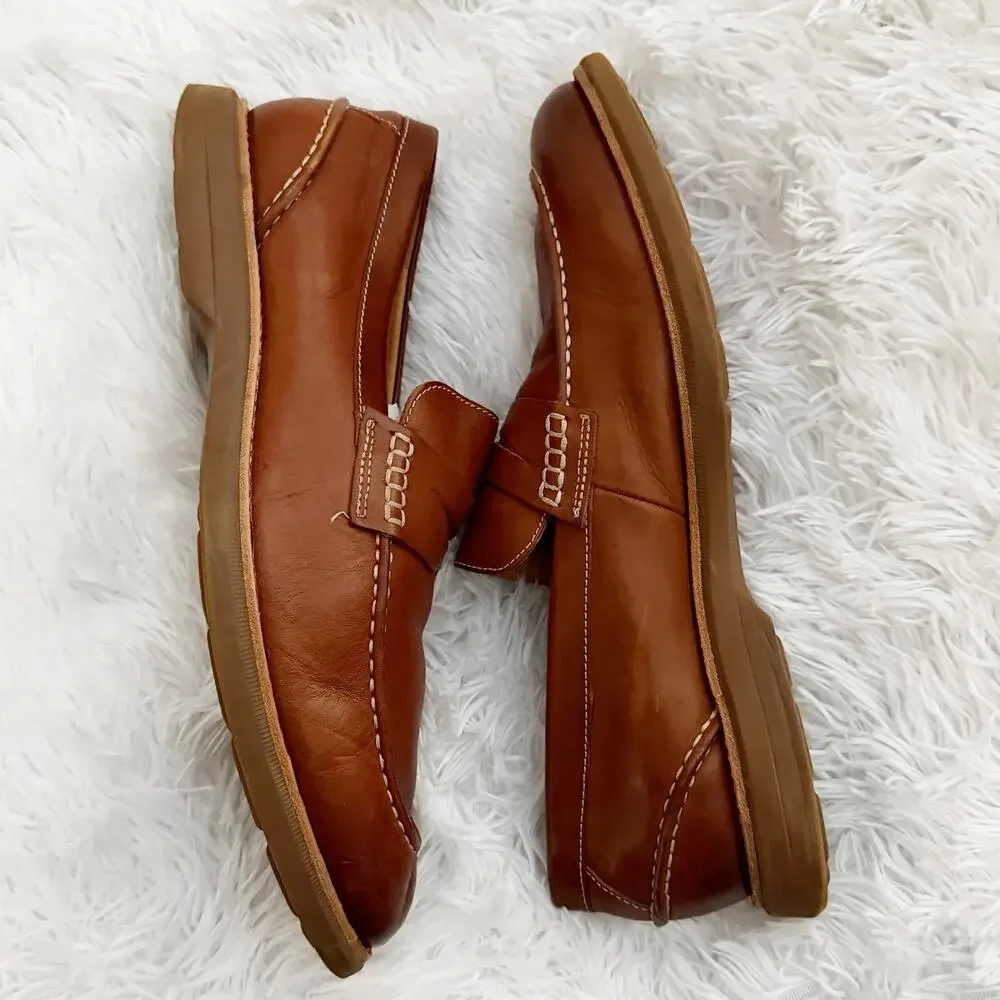 SPERRY | Top-Sider Gold Cup Men's‎ Leather Penny Loafers Brown Tan | Size 13